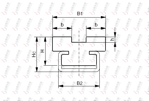 TG-CT2 CT型双排链条导轨图纸